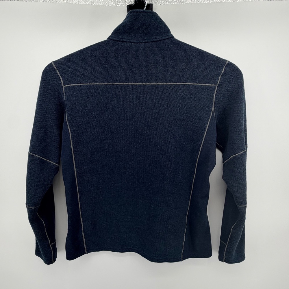 KUHL Revel 1/4 Zip Fleece Pullover Large Navy Blue Acrylic Blend Men - Picture 3 of 8